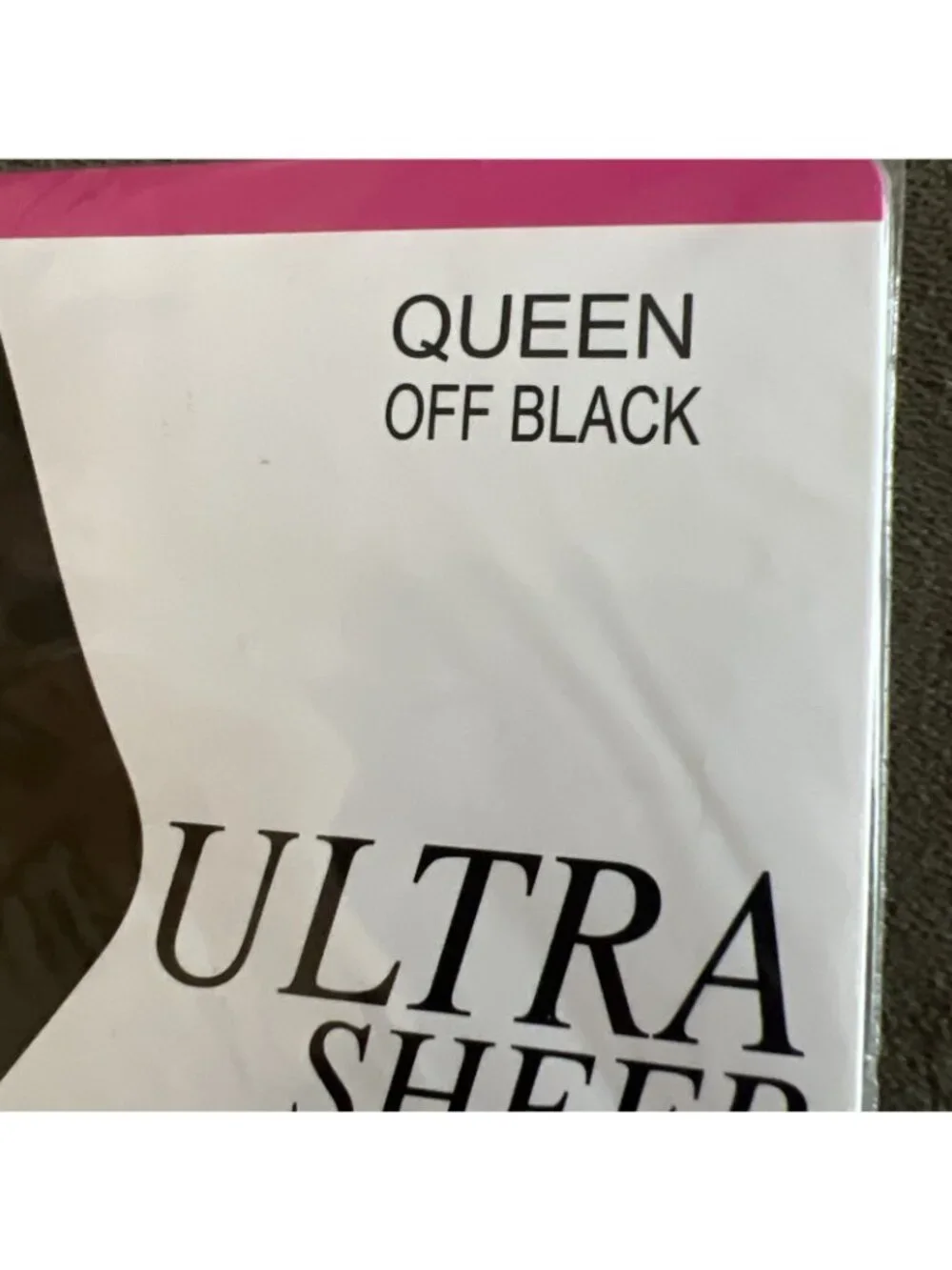On The Go Ultra Sheer Pantyhose Queen Grey Mist And Off Black Sheer Toe Women's